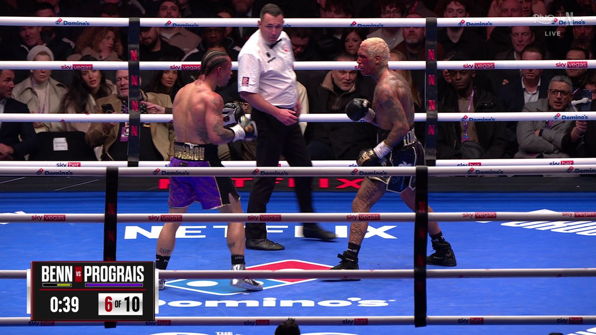 Ref told Conor Benn to stop talking to Regis Prograis 😮 #FuryMakhmudov is LIVE on Netflix!