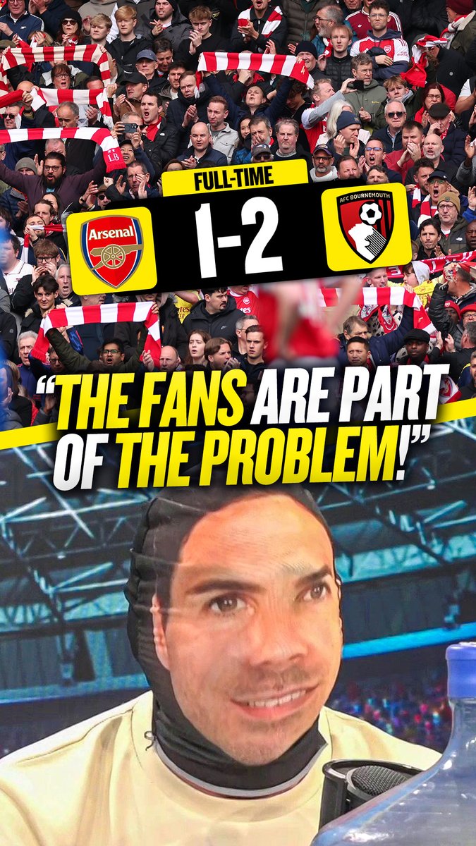 😳 "The fans are part of the problem!" 😰 "They are going there scared... there's no atmosphere!" 🤦‍♂️ "They booed at the end of the game! They're top of the table!" Jason Cundy insists #AFC fans are a big part of the Gunners' on-field issues right now! 🤷‍♂️