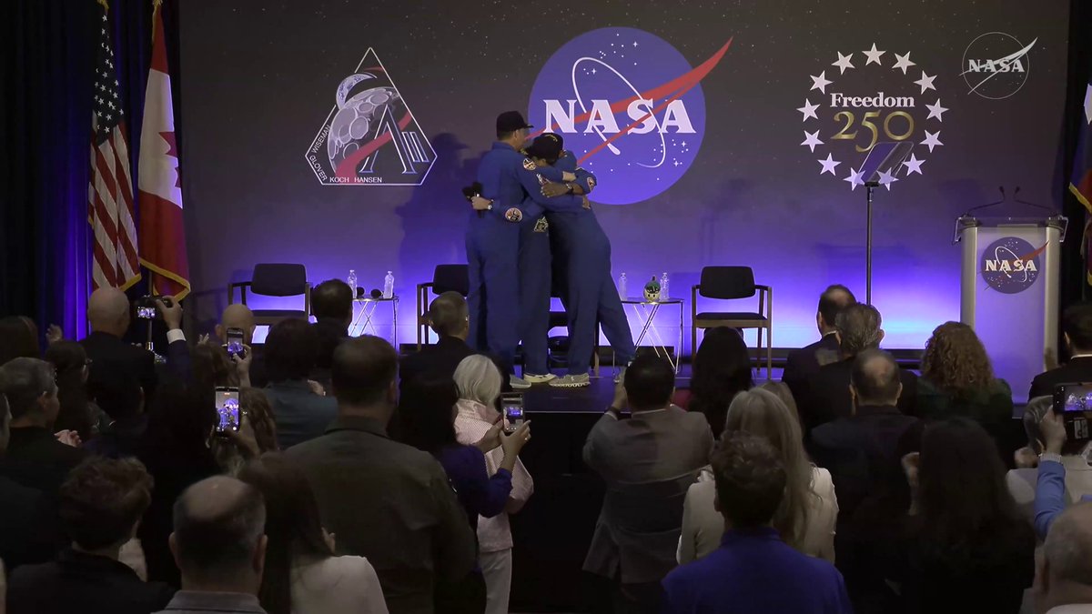 "It's a special thing to be a human and it's a special thing to be on planet Earth." Remarks from Artemis II commander Reid Wiseman upon arriving to NASA's Johnson Space Center.