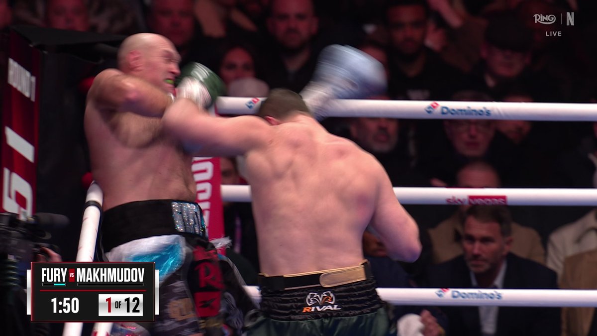 ARSLANBEK MAKHMUDOV IS COMING FOR TYSON FURY IN ROUND 1 😮 #FuryMakhmudov is LIVE on Netflix!