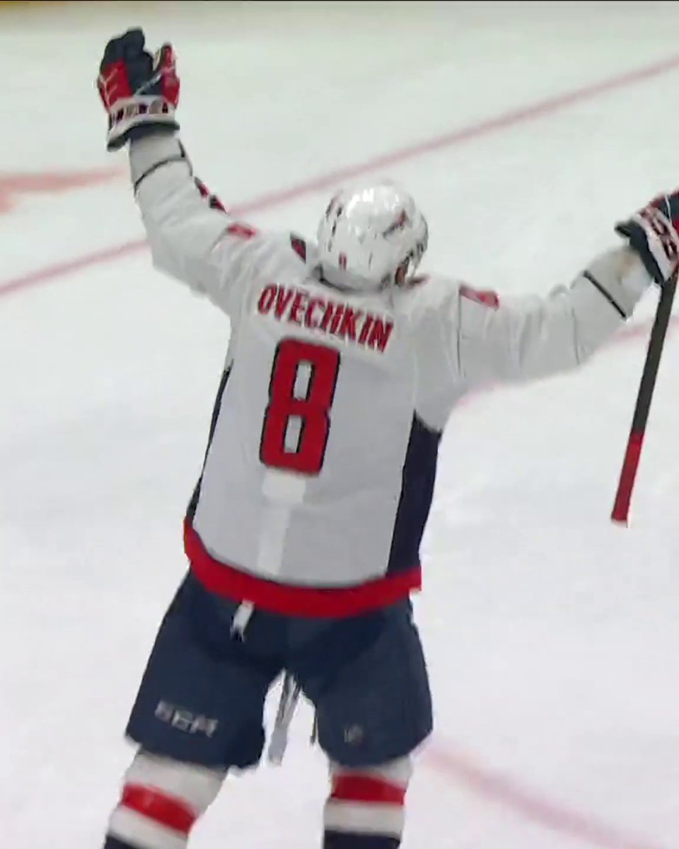 Alex Ovechkin made sure to grab the puck for Ilya Protas after his first career NHL goal 🥹