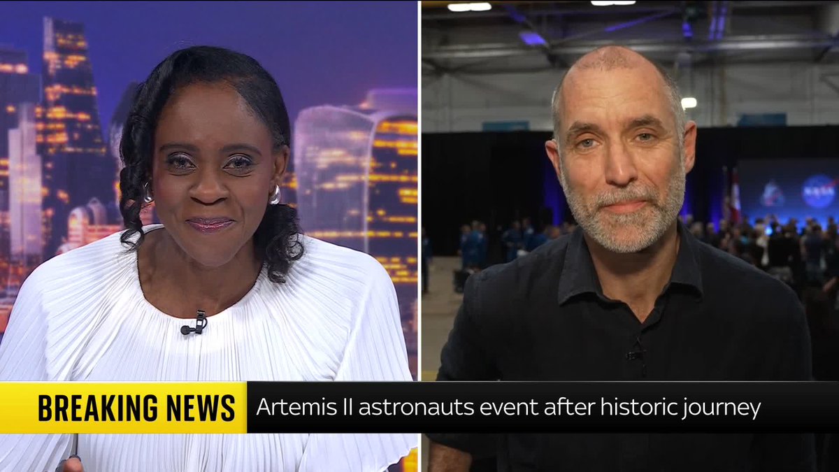 Sky News' Tom Clarke says 'the world really needs to hear that right now' as Artemis II crew discussed the joy and team work involved in the historic moon mission. 🔗 📺 Sky 501, Virgin 602, Freeview 233 and YouTube