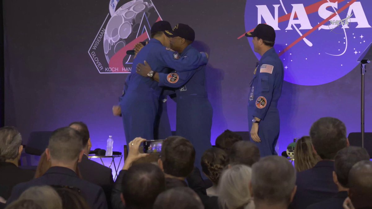 "We are fortunate to be in this agency at this time together." Artemis II pilot Victor Glover expresses gratitude for everyone who supported him throughout his lunar mission.