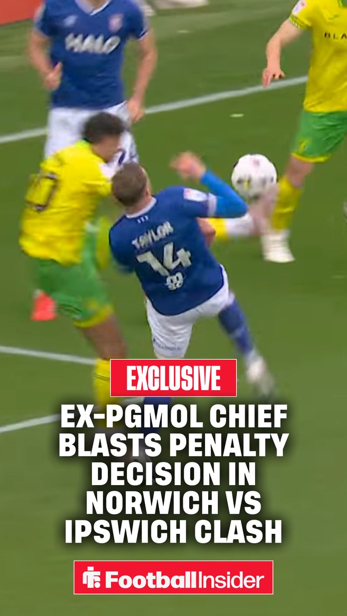 ๐คฌ "Norwich can feel ๐๐๐๐ aggrieved here" - Ex-PGMOL chief KEITH HACKETT blasts penalty decision in Norwich vs Ipswich clash.
