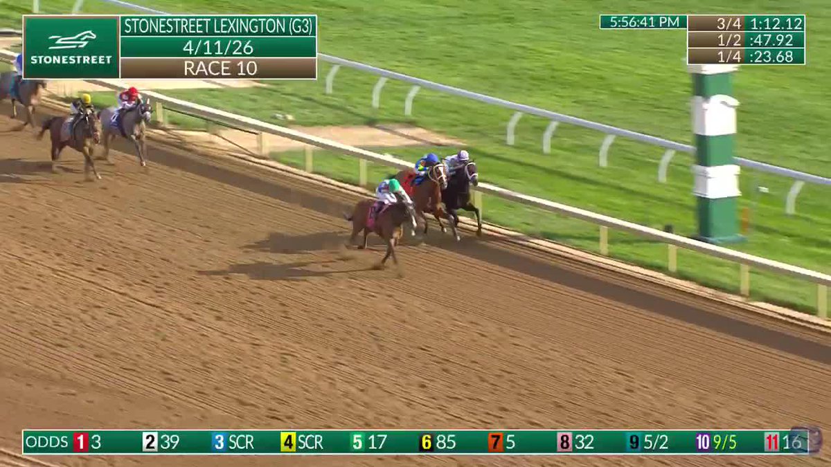 Trendsetter finished strong to win the final race on the Road to the Kentucky Derby! ๐น