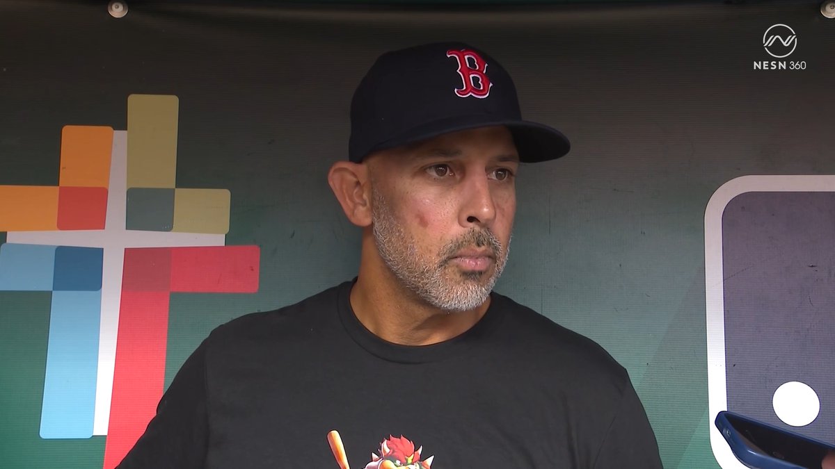 Cora on the #RedSox lineup shuffle: "It's not easy, the moving parts, but we're making it work... this is a day-to-day thing." REMINDER: First nationally broadcast game of the season tonight (FOX Sports: MLB) ๐บ