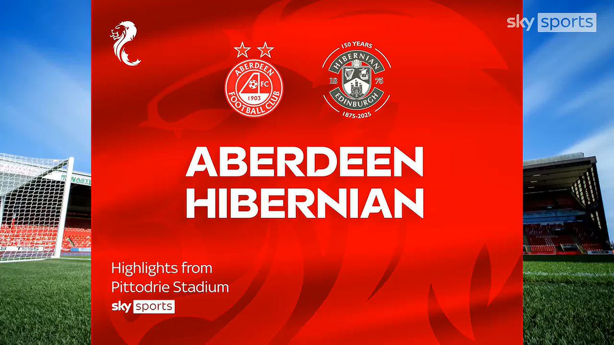 🔴 Kevin Nisbet scored a brace against his former club as Aberdeen defeated 10-man Hibernian 2-0 to move up to eighth in the Scottish Premiership ⤵️