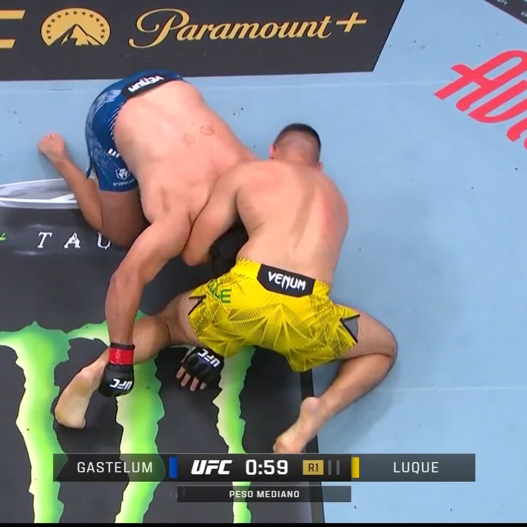 VICENTE LUQUE TAPS KELVIN GASTELUM IN ROUND 1! WOW #UFC327