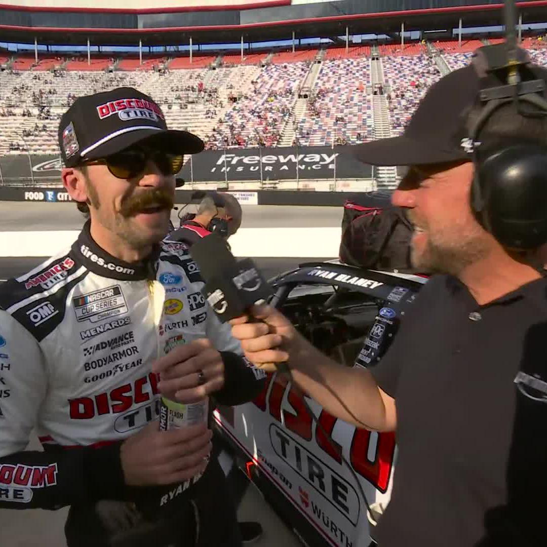 He had his hands full, but it paid off for Ryan Blaney.