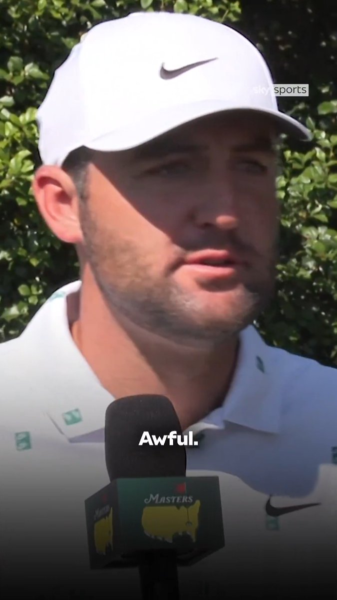 "That's just a terrible question" 😳 Scottie Scheffler was not best pleased with this reporter's question after his superb third round display at Augusta 🗣️
