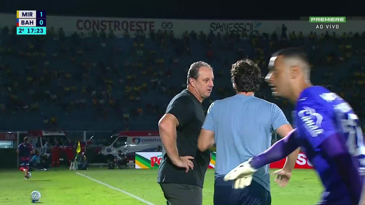Penalidade para o Bahia contra o Mirassol e tudo igual no placar. O cartão amarelo ficou barato?