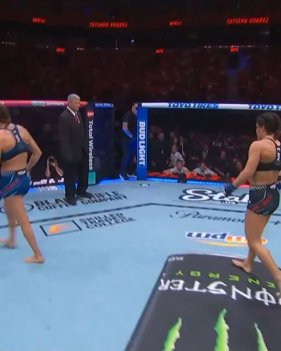 Make that two consecutive wins 👏 @TatianaUFC locks up the submission in RD2 at #UFC327! [ LIVE NOW on ParamountPlus ]