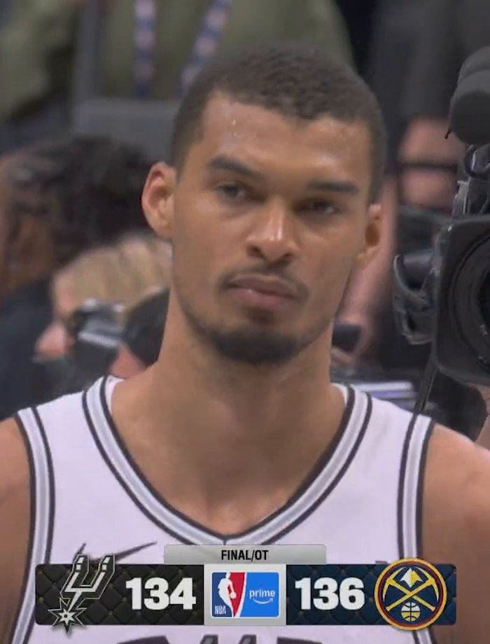 The Nuggets are 2-1 vs. the Spurs this season, and with a win Sunday, Denver would clinch the 3rd seed in the West 🍿👀 Watch Nuggets-Spurs on ESPN and the ESPN App Sunday at 8:30 PM ET 🏀