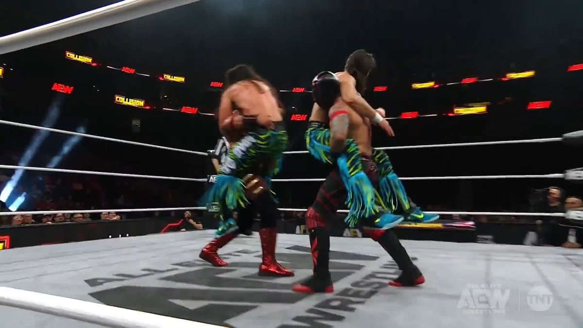 Inventive cover from The Invisible Hand Family! Watch #AEWCollision on TNT + HBO Max
