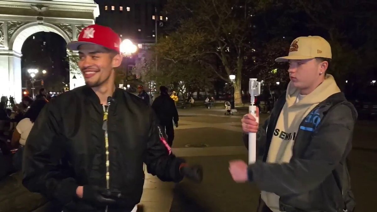 Black Guy presses SNEAKO calling him Racist for hanging out with “Racist Influencers” but he quickly de-escalates the situation😬