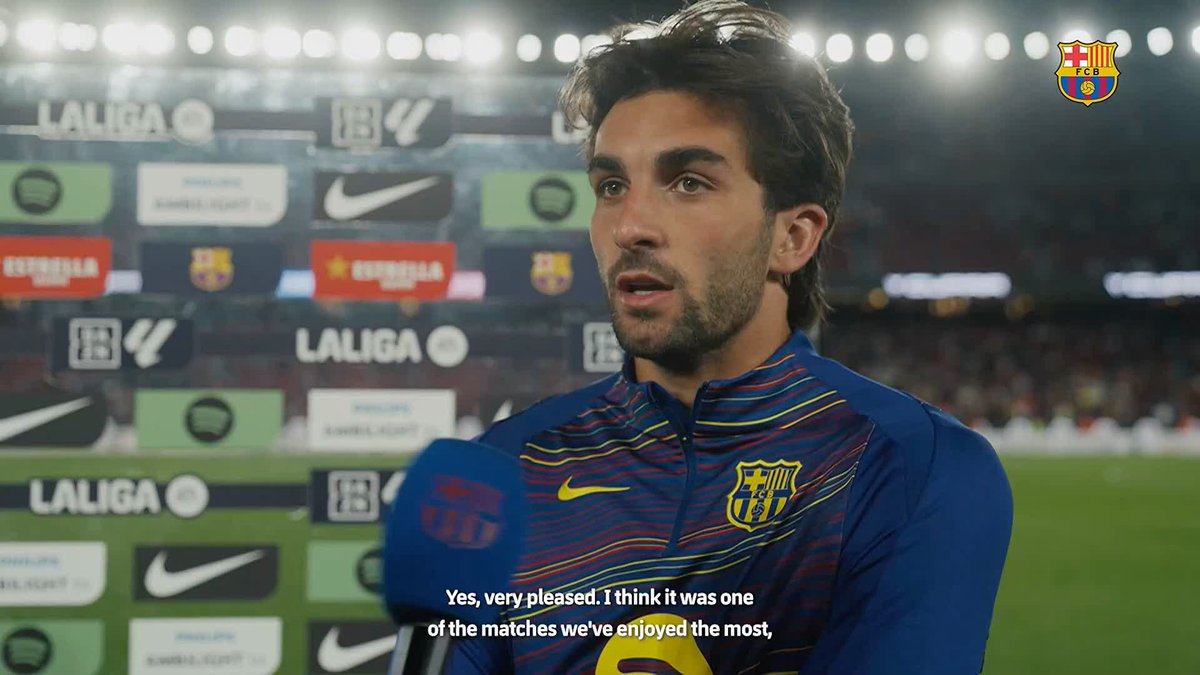 Ferran satisfied after the team’s win 💙❤️ Already thinking about the Champions League.