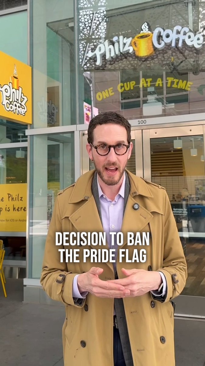 Creepy California State Senator Scott Wiener has a meltdown because a coffee shop removed its pride flag
