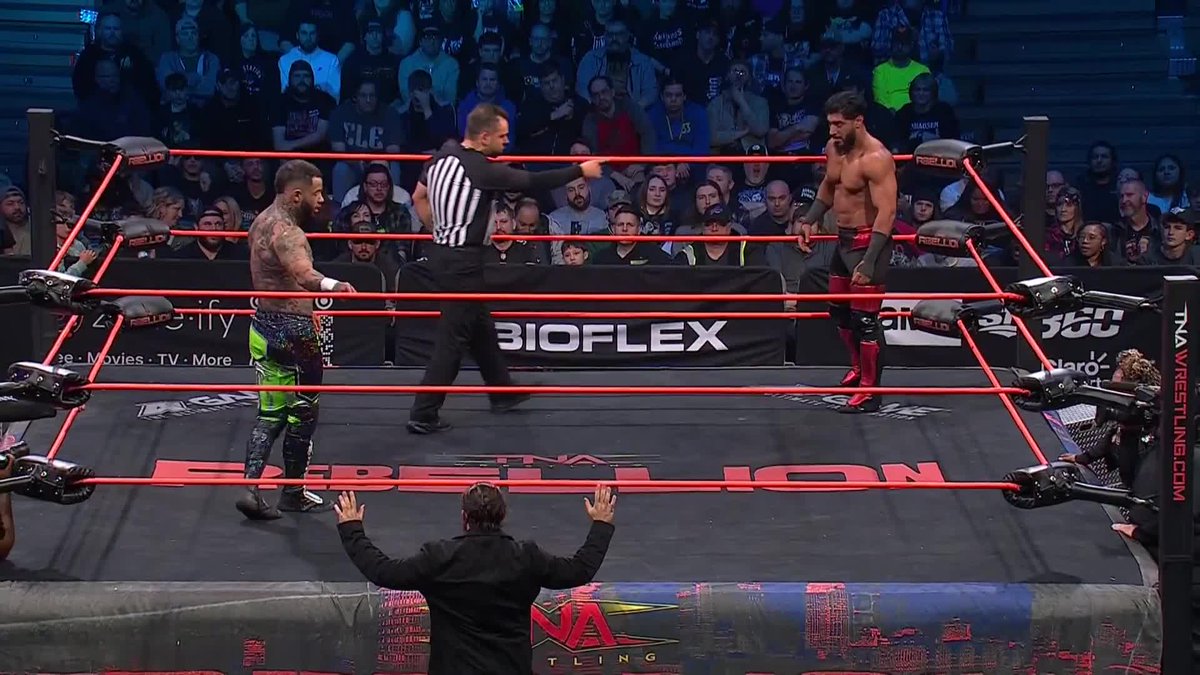 The TNA International Championship is on the line at #TNARebellion! Trey Miguel Mustafa Ali WATCH #TNARebellion on TNA+: