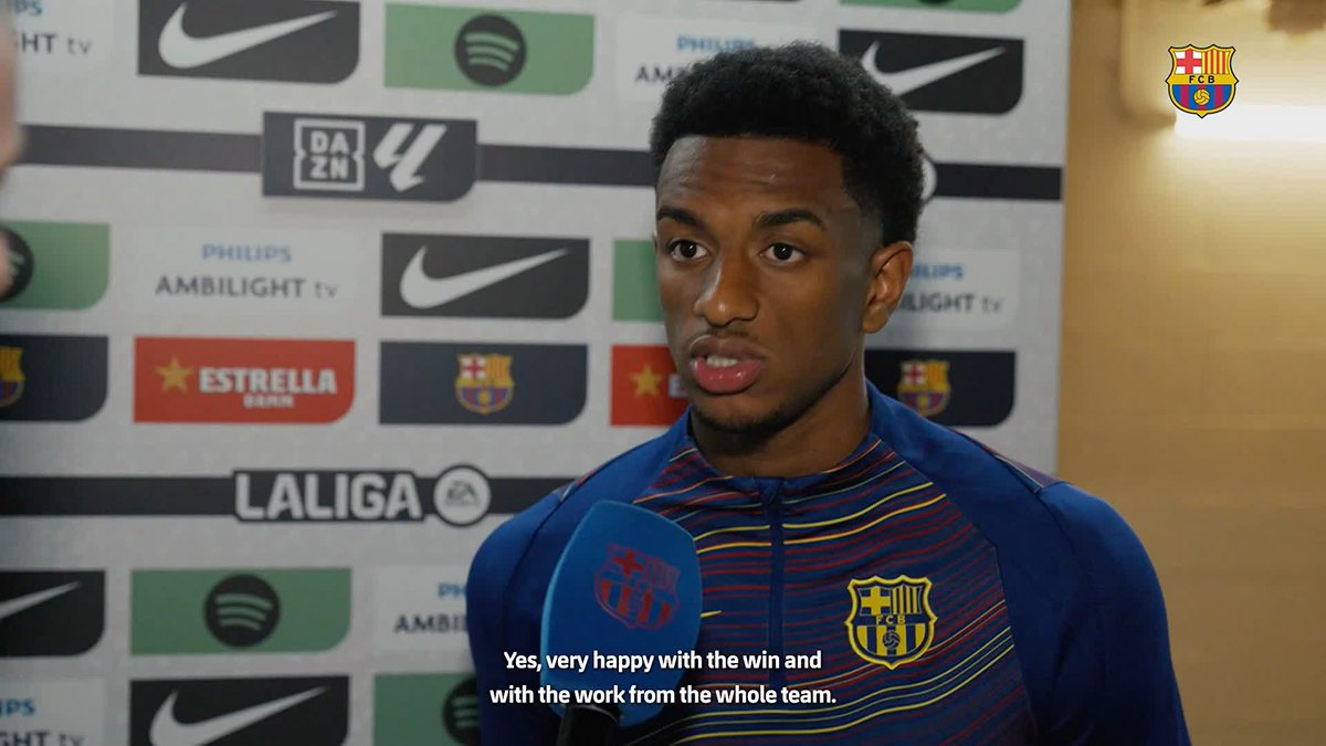 🗣️ Balde, proud of the team’s work and the win