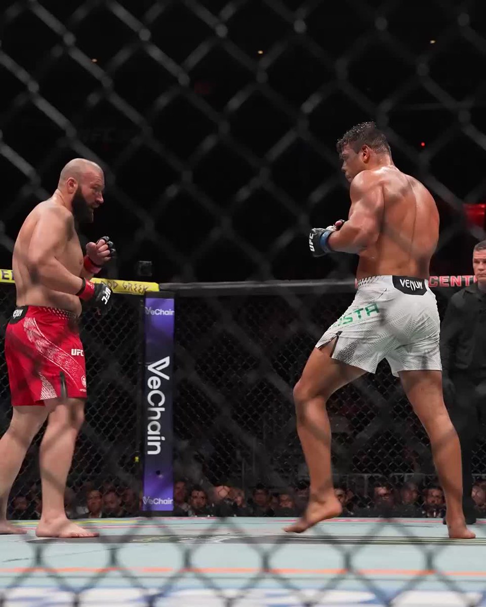 WHAT A PERFORMANCE‼️ Paulo Costa secures the RD3 TKO victory in stunning fashion! [ #UFC327 | LIVE NOW on @ParamountPlus ]