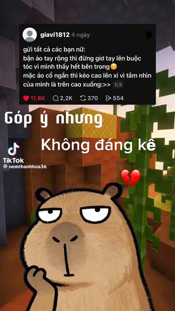 Có góp ý nhưng không đáng kể 💔🗣️