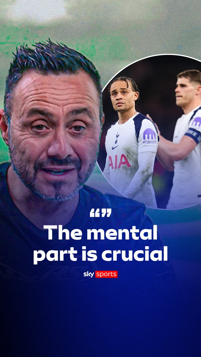 Roberto De Zerbi on what is crucial for Spurs if they are to survive relegation 🧠