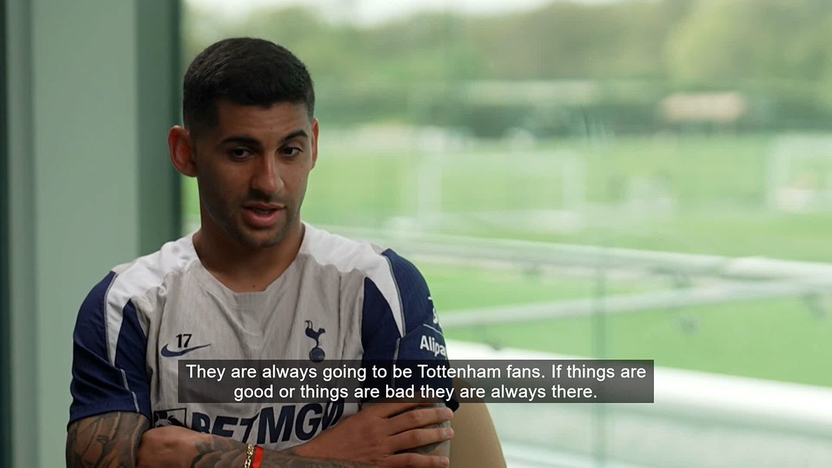 "I feel great affection for the fans of this club" "I will do everything I can to get out of this" Spurs captain Cristian Romero speaks about his desire to repay the fans faith and keep the club in the Premier League 🎙️