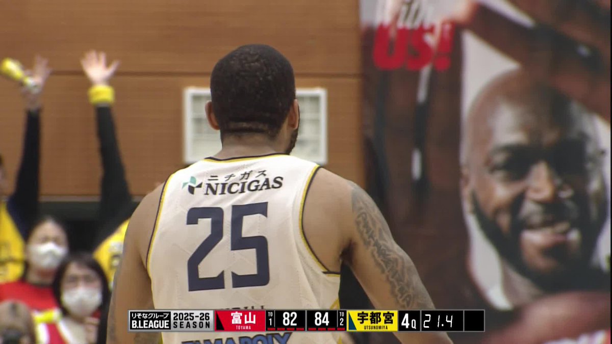 4/12(日) 試合終了 ブレックス 89 - 85 富山 富山に2本の3Pシュートを決められ、リードを奪われてしまう。 一進一退の攻防が続く中、#6 比江島が得点すると、勝負所で#25 ニュービルがAND1、そして2本の3Pシュートを決めきり、苦しみながらも89-85でクロスゲームを制す!! 今節も勝利の後押しをありがとうございました! ▼見逃し配信 #Transcend #BREX