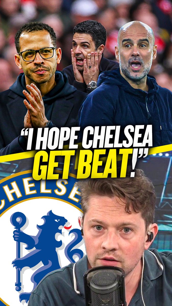 🙏 "The only thing that would make this weekend perfect..." @ChelseaRory wants #CFC to lose to #MCFC in a bid to ensure #AFC don't win the Premier League title! 😳