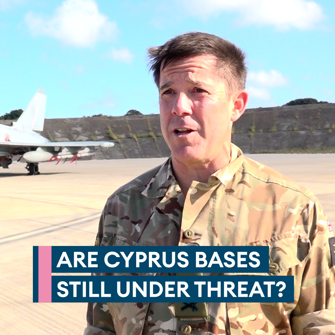 “There is a threat. This is an operational airbase...” 🗣️ Commander, British Forces Cyprus tells BFBS Forces News that layers have been added to the defence of RAF Akrotiri, following a drone strike in March
