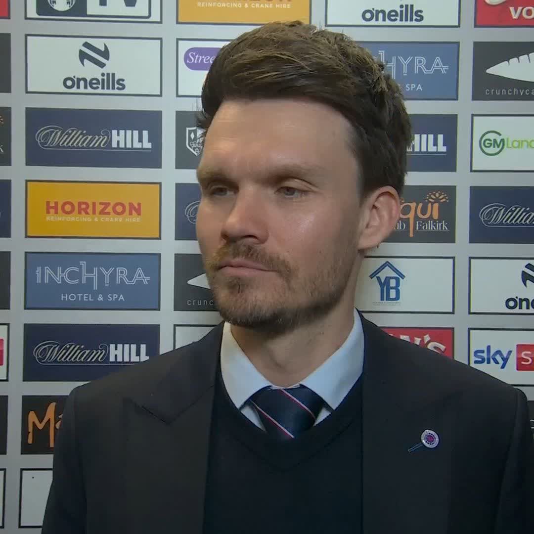 🗣️ “There’s nothing to lose now” Rangers head coach Danny Röhl on his team selection as he looks head to their test at Falkirk, live on Sky now ⤵️