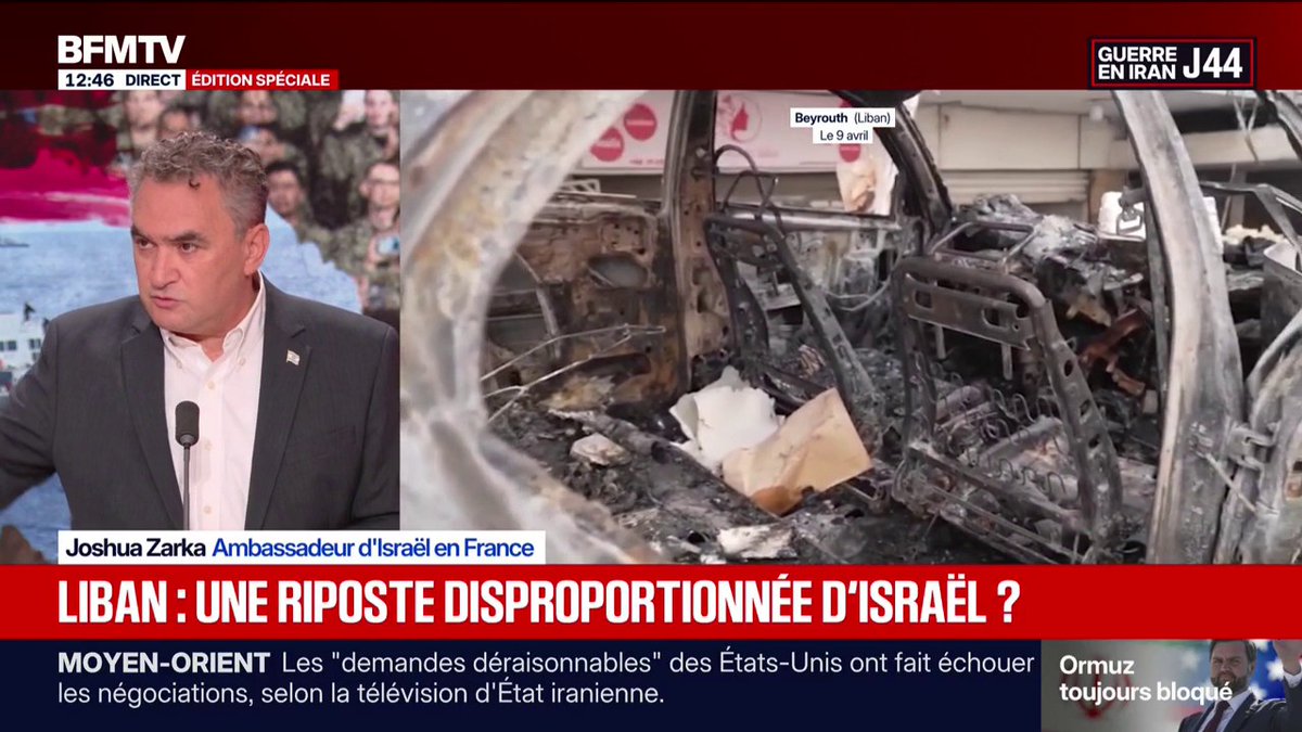 Tous les jours à la télé, l'ambassadeur d'Israël en France déroule sa propagande sans contradiction…