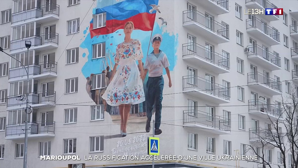 🔴 Marioupol : la russification accélérée d'une ville ukrainienne 📺 #LE13H de TF1 présenté par Anne-Claire Coudray ⬇️