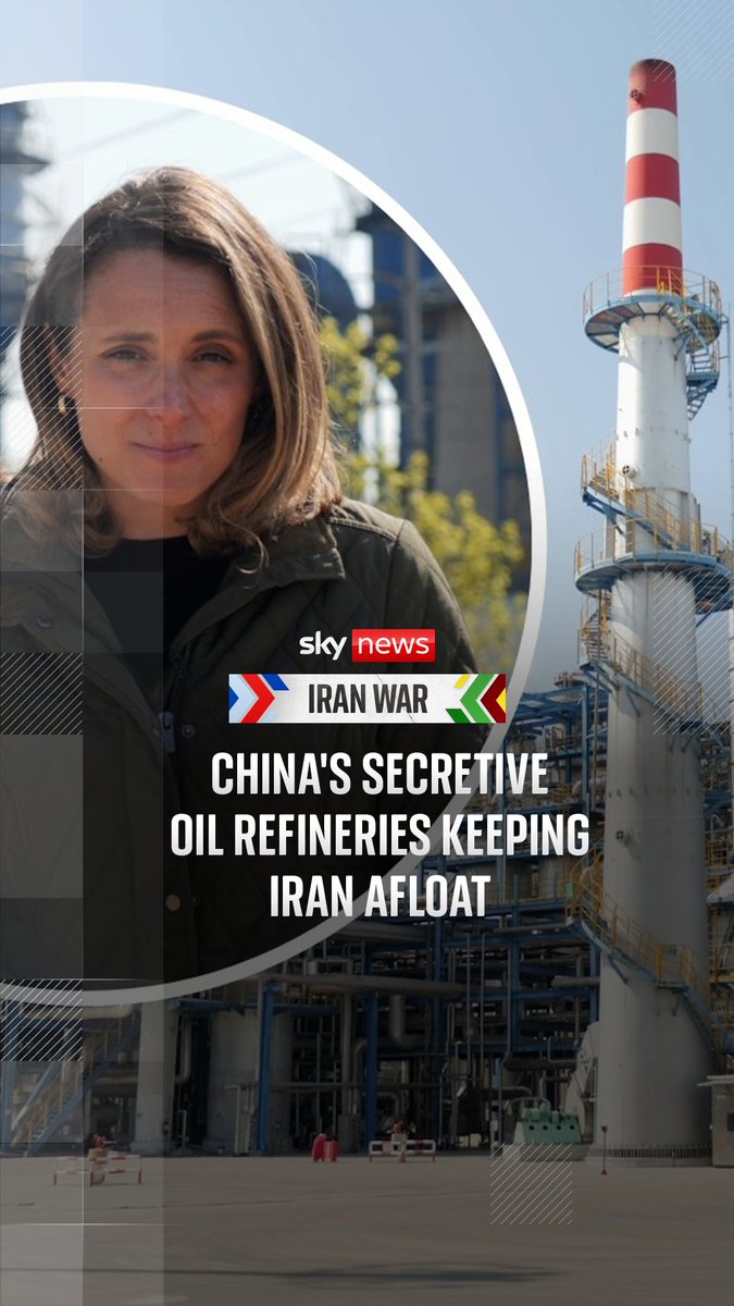 Sky's Helen-Ann Smith investigates the secretive oil refineries in China keeping Iran afloat. Follow our Iran live blog:
