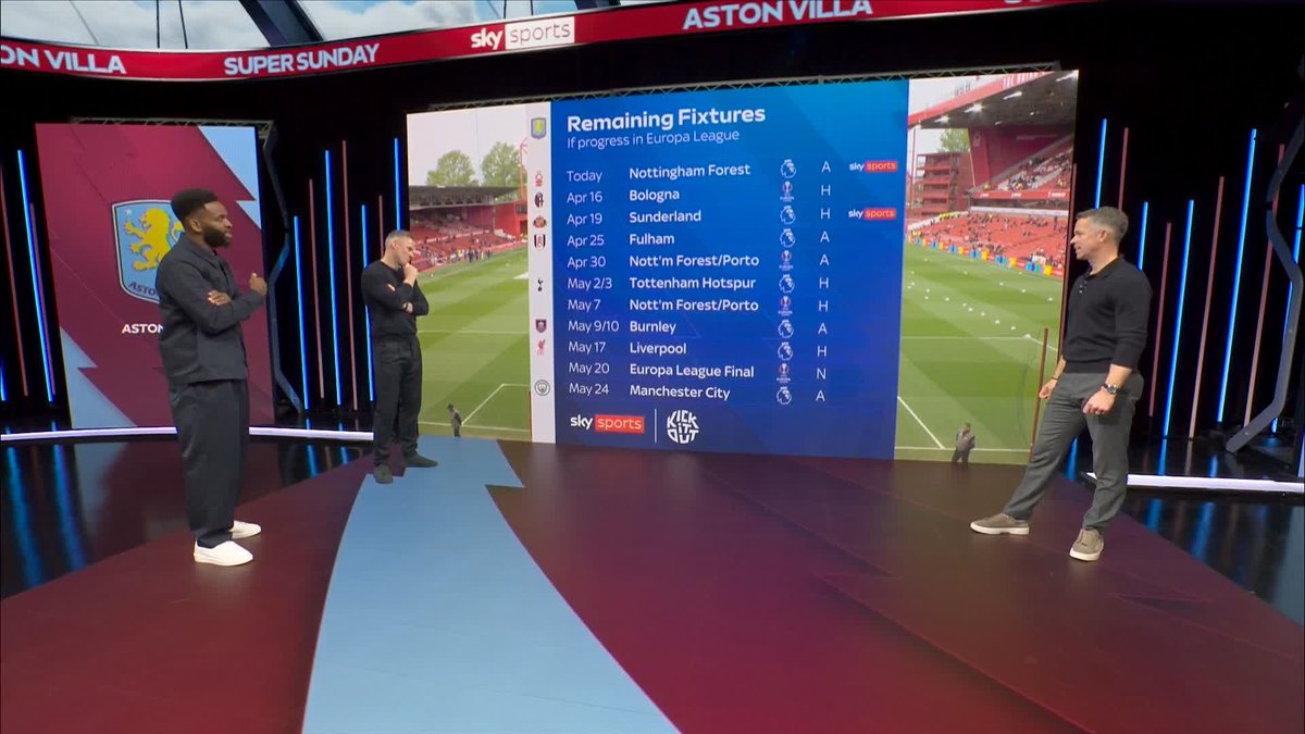 "They've got the master in charge!" 🪄 Darren Bent on Aston Villa's remaining fixtures as they hope for a spot in the Europa League final 👀