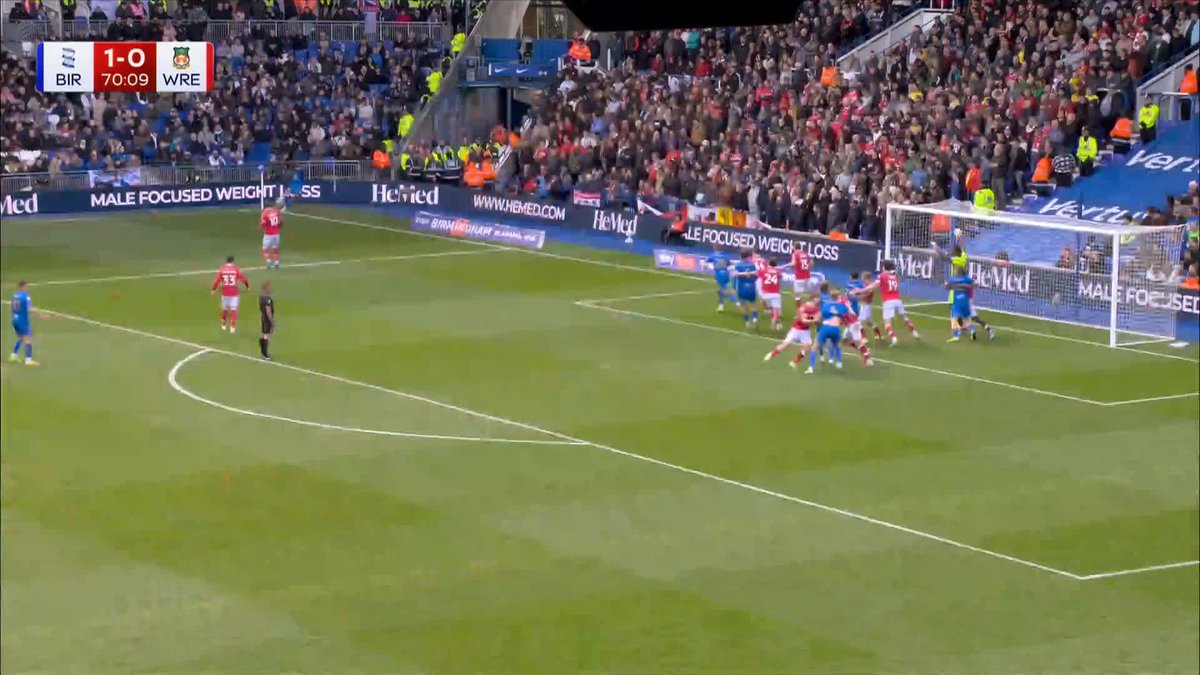 Arthur Okonkwo is in no man's land, and Christoph Klarer throwing Max Cleworth around like a rag doll. Funny goal.