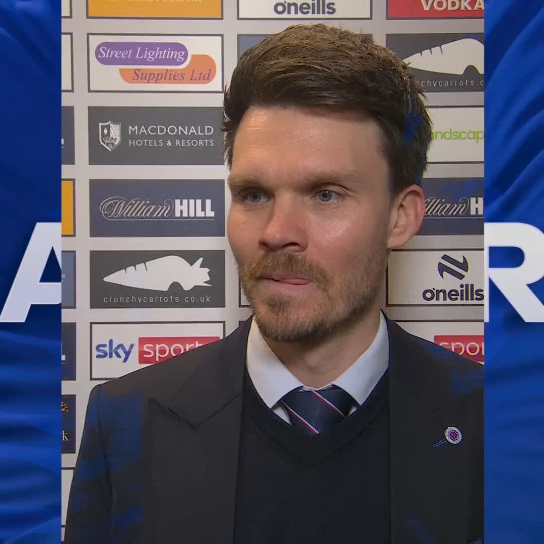 🗣️ "The supporters told us to keep believing, and that's what we have to do" Hear from Rangers head coach Danny Röhl following his side's big win at Falkirk ⤵️