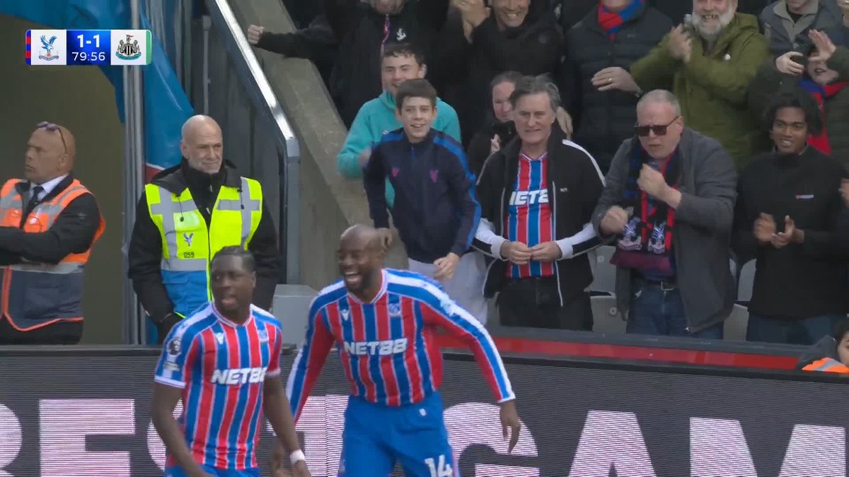 BOOM! Jean-Philippe Mateta levels for Crystal Palace! 🦅