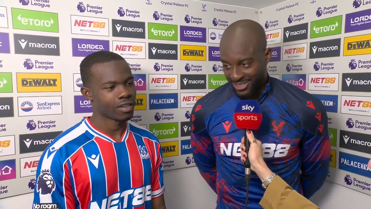"He's a machine!" 🤖 Jean-Philippe Mateta on Tyrick Mitchell making his 200th Premier League appearance at just 26 years old.