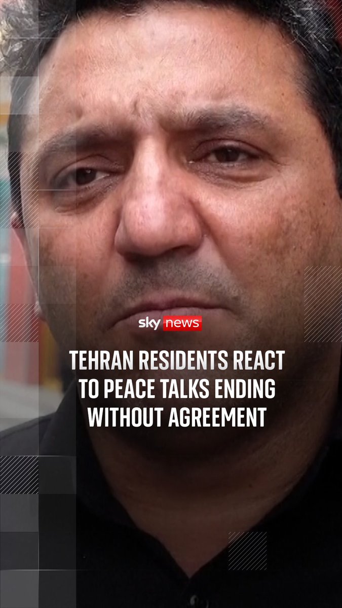 Tehran residents react to the U.S.-Iran peace talks ending without an agreement. "I'm against war. I think negotiation is the better path," said one resident. Live updates:
