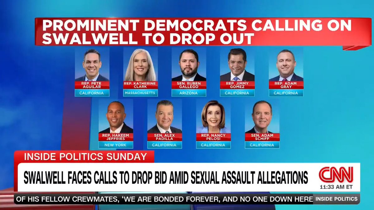 Bombshell accusations of sexual misconduct against Rep. Eric Swalwell rocked both Washington and the California Governor's race this weekend. As prominent Democrats withdraw their endorsements, will Swalwell be able to keep his job in Congress? Manu Raju and Jasmine Wright discuss.