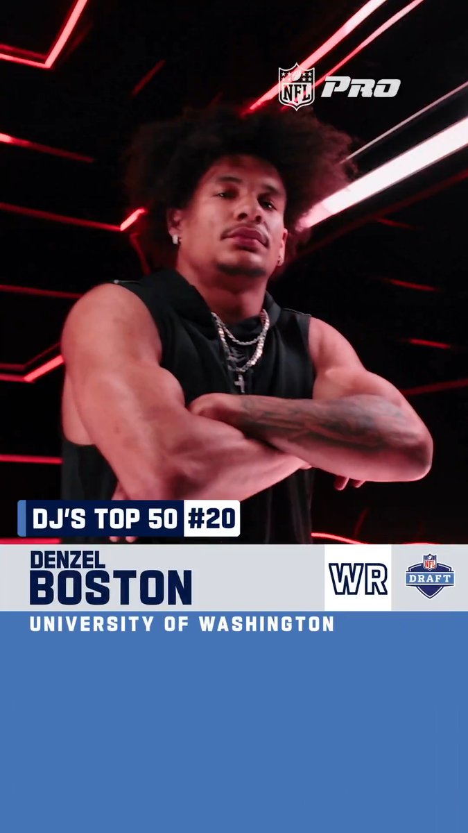 “Boston’s skill set is very similar to Courtland Sutton’s when the two-time Pro Bowler was coming out of SMU.” -Daniel Jeremiah on Washington Football WR Denzel Boston 2026 NFL Draft – April 23-25 on NFLN/ESPN/ABC Stream on #NFLPlus