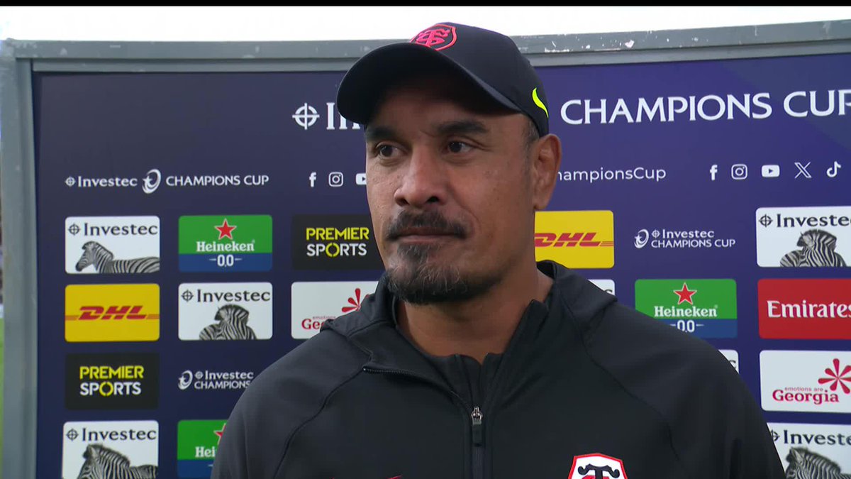 🔴 Toulouse skills coach Jerome Kaino speaks of his side's disappointment after their loss to Bordeaux "Bordeaux showed how much of a class outfit they are." 🗣️ #InvestecChampionsCup