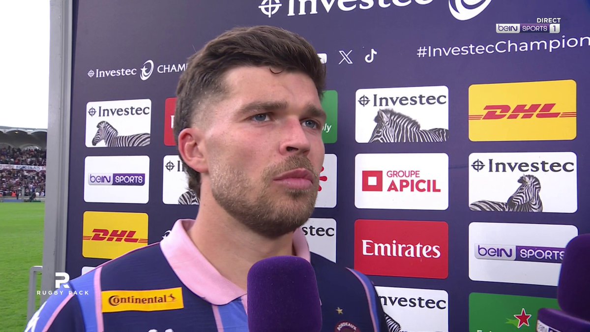 [📺 LIVE] 🏆 #RugbyPack 🎙️ Matthieu Jalibert : "On va garder la tête froide, ça reste un quart de finale." #InvestecChampionsCup