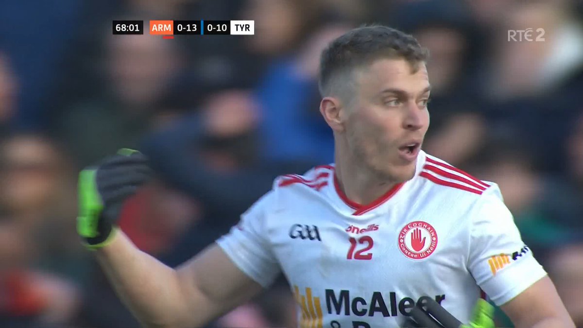Crazy, crazy finish to that game. Was a tough watch for most of it but unbelievable drama and we’re heading extra-time. It feels like a big opportunity for Tyrone.