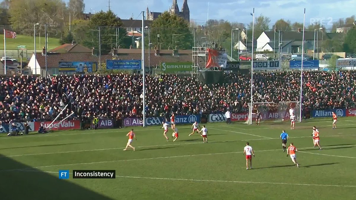 Have we witnessed inconsistency in the officiating calls in Armagh? 📱 📺