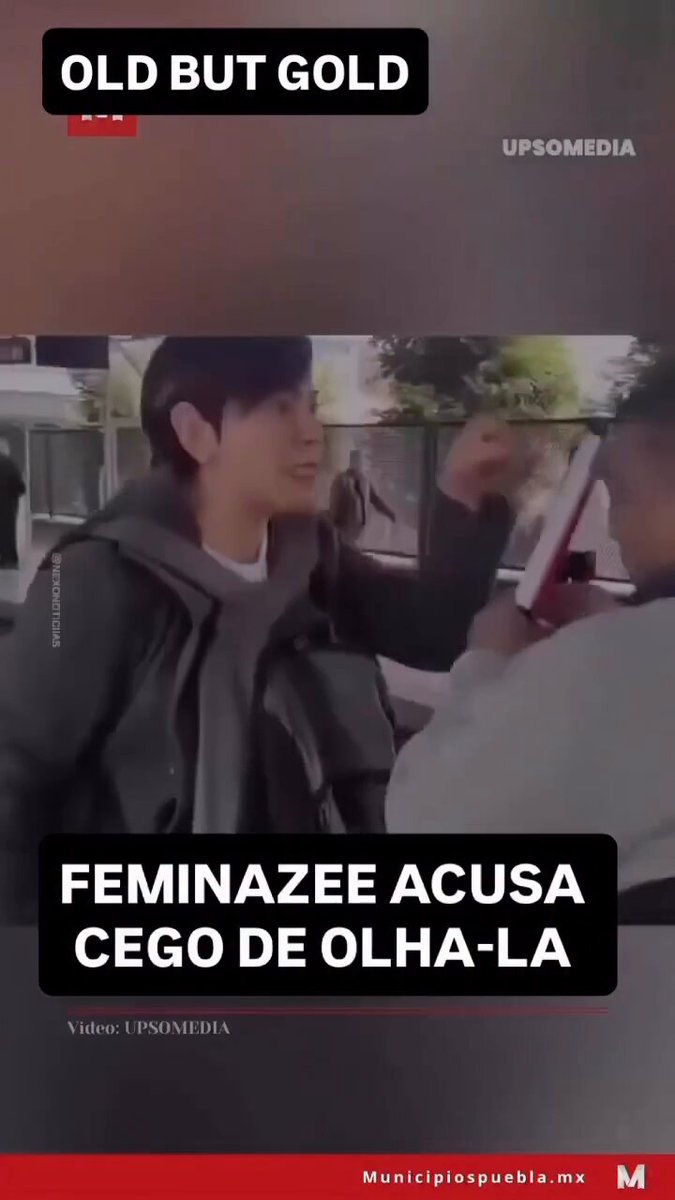 Old but gold. Feminista acusa cego de olhar para ela, com a óbvia finalidade de criar falsa narrativa e alguma das intermináveis “violências” contra a mulher, sem violência real.