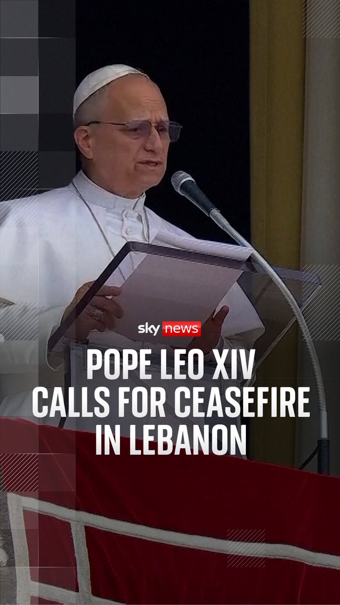 The Pope has called for a ceasefire in Lebanon, saying he was "closer than ever" to the country's people during his prayers. Israel's strikes over Beirut have reduced in recent days, but its attacks on southern Lebanon have intensified alongside a ground invasion.