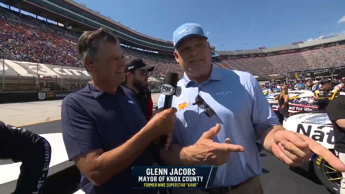 Mayor of Knox County, TN and WWE Hall of Famer Glenn Jacobs (AKA KANE) joins Michael Waltrip for the Bristol Gridwalk.