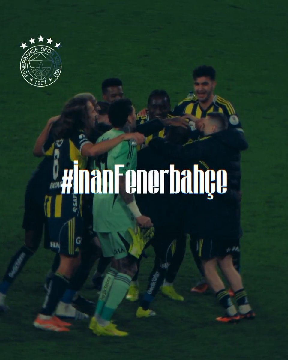 Kadıköy’de, deplasmanda, sokakta hep beraber son ana kadar #İnanFenerbahçe!